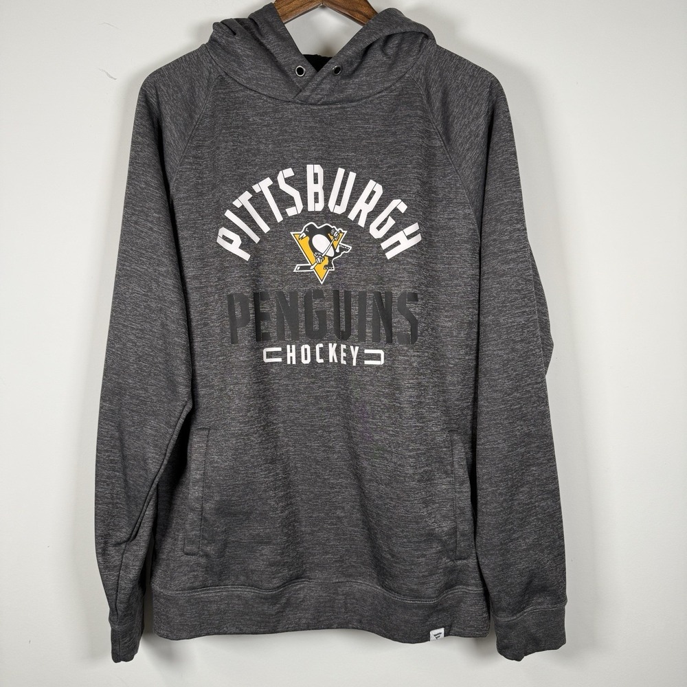 Fanatics‎ Men's NHL Pittsburgh Penguins Logo Sweatshirt Fleece Lined Game Large
